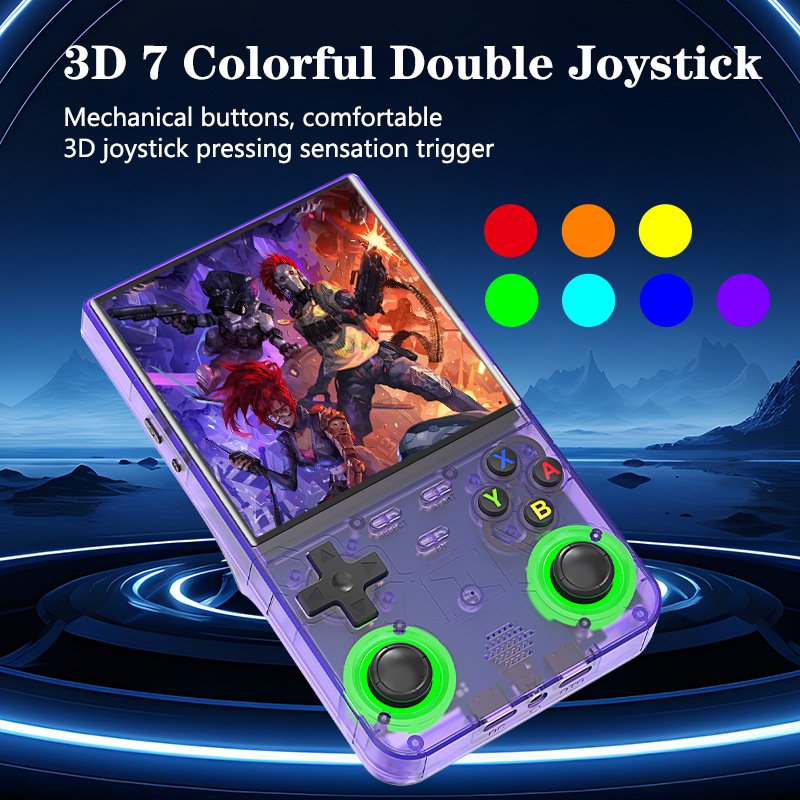Retro handheld gaming console R36 with classic games – perfect nostalgic gift for adults and kids