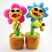 Dancing sunflower toy with recording and music playback, perfect for kids and fun-loving adults – Children’s Day trending gift
