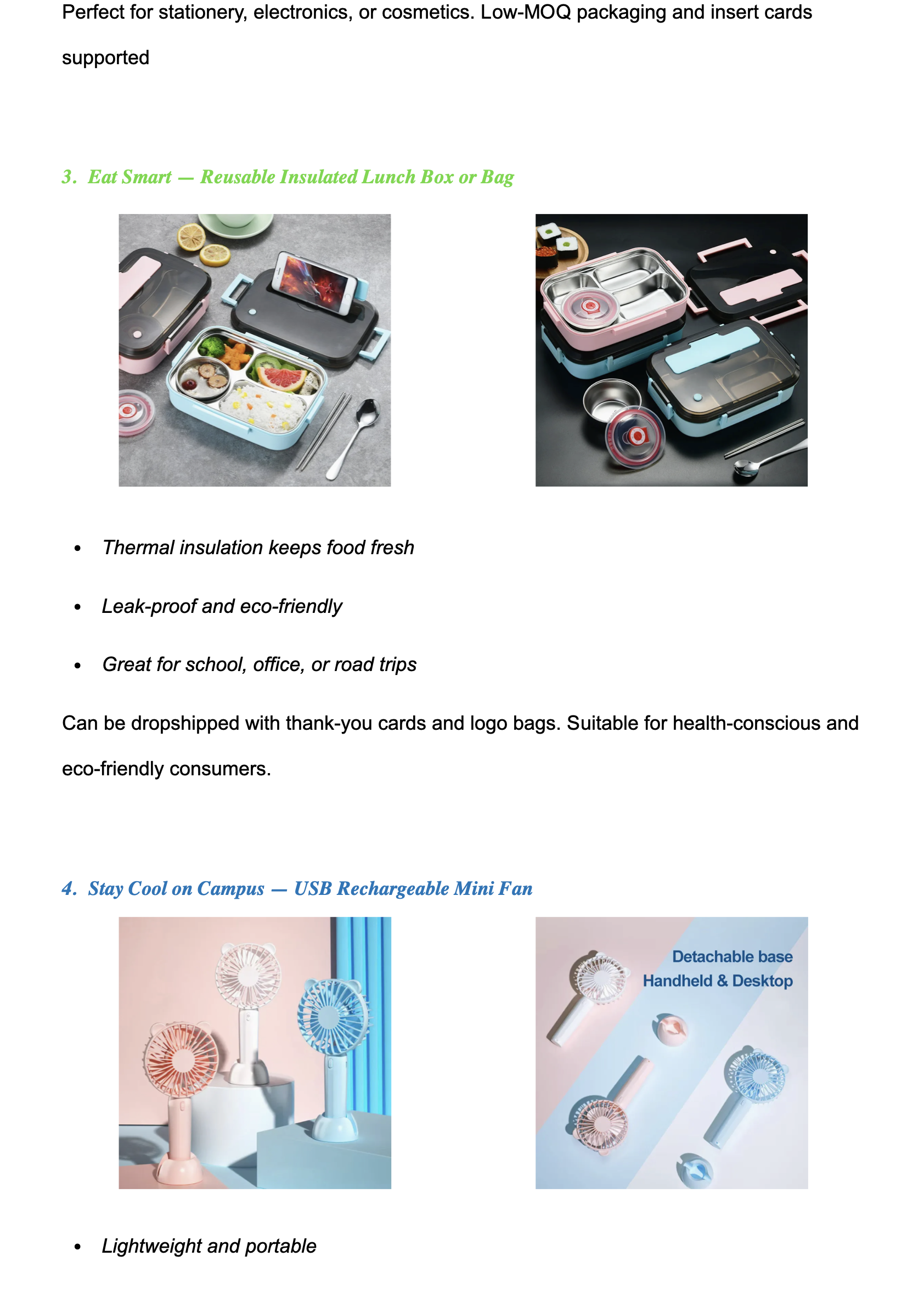 Adjustable LED lamp, pencil case, lunch bag and other student essentials